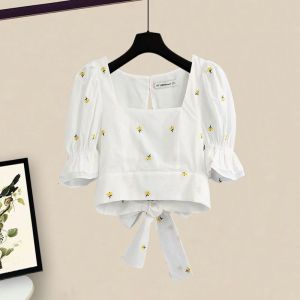 YNY | Youthful Fashionable Small Flower Short Sleeve Shirt Skirt