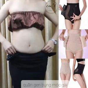 Quần gen latex cạp cao móc gài hàng nhập khẩu