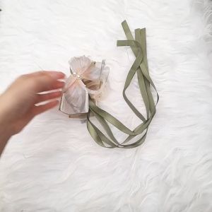 Kẹp tóc nhựa cánh tiên dây tua rua kẹp răng cá mập hồ điệp đính ngọc