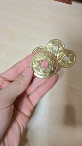 Đồng xu cổ đồng xu ngũ đế đồng xu chiêu tài lộc bằng đồng có phủ keo đường kính 4cm (1 đồng)