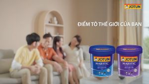 Sơn nội thất cao cấp Jotun Majestic Đẹp Hoàn Hảo Bóng (5lít-15lít). Có độ bóng ánh ngọc trai tuyệt đẹp