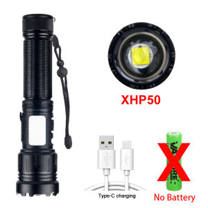 VASTFIRE | High Power LED Flashlight Rechargeable 18650 Battery COB Flashlight With Side Light Aluminum Alloy Torch For Outdoor Camping