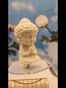 Tượng Phật Mini Để Bàn Phật Ngồi Đài Sen Bằng Đá Cầu Bình An May Mắn