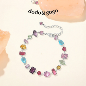 DODO.GOGO | Dây Chuyền Tay Đá Zircon Màu Sắc Phong Cách Rừng Sang Trọng