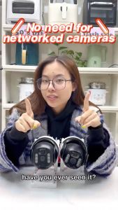 JMStyle  CCTV Camera Wireless WIFI Connected to Mobile Phone 4G Remote Monitoring Home Outdoor 360°Panorama HD Night Vision Monitor With Audio and Speaker APP