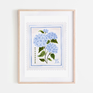 Hydrangea Print Coquette Poster Kitchen Wall Art Grandmillenial Cottagecore French Cottage Chinoiserie Grandma Gift Nanc