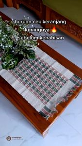 Taplak Meja Kecil Placemate Tenun Ukuran 35x45cm Banyak Motif