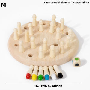 Wooden Chessboard Color Memory Chess Game Memory Concentration Training Wooden CHILDRENS Early Education Educational Toys