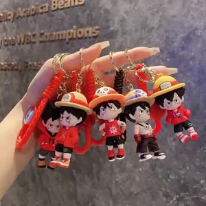 Bandai | Bộ Móc Khóa Chủ Đề ONE PIECE Với Thiết Kế Luffy & Roronoa Zoro Trang Trí Ba Lô Bằng Silicon Quà Tặng Anime Dễ Thương Dành Cho Bạn Bè Quà Sinh Nhật
