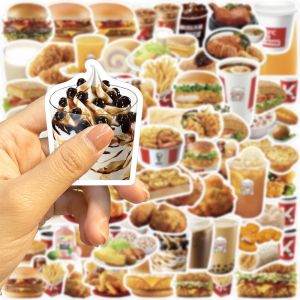 60pcs KFC Stickers Food Waterproof luggage scrapbook laptop phone notebook gift wrapping Sticker