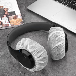 DAMILE Disposable earphone cover Internet cafe earphone ear cover desktop computer earphone ear cover non-woven headset protective cover EMT