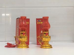 Đèn thờ dùng pin COMBO 4 Cái Đèn cúng kiểu hoa sen đề bàn thờ tổ tiên Phật Thần tài Sử dụng Led tiết kiểm năng lượng