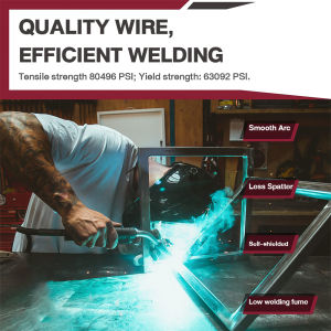 Runye Tools MIG Welding Wire Gasless Flux Cored Wire 1.2 MM/1.0MM/0.8MM Mild Carbon Steel Wire 1KG-Spool UP-E71TGS