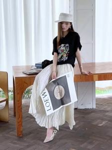 MIUCO | Áo Thun Dày Có Thêu In Mềm Mại Bông Form Rộng