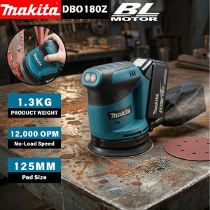 Makita | Makita DBO180Z 18V LXT Brushless Cordless Orbital Sander With Dust Bag For Home Furniture Door Wood Varnish Sanding Bare Tool