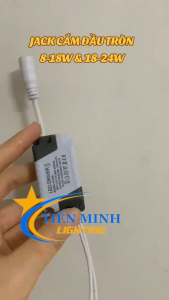 TĂNG PHÔ ĐÈN LED ÂM TRẦN/ CHẤN LƯU ( RIVER) LOẠI JACK TRÒN 8W  - 18W - 24W