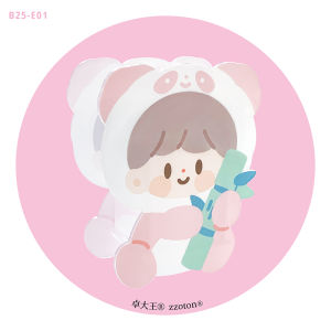 Zhuo Dazhuang Acrylic Pen Holder Panda Dog Design Cosmetic Brush Storage Box Office Desk Decoration Student Business Supplies