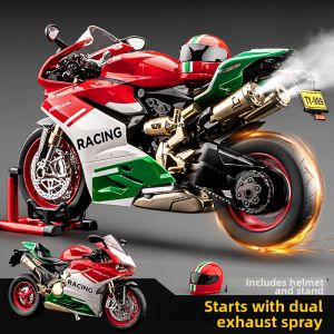 JUANNUO | Alloy Simulated Fireable Motorcycle Model
