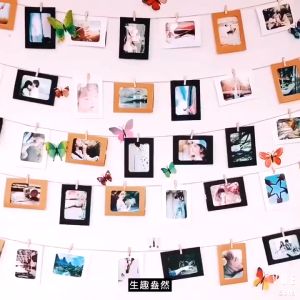 【10pcs】 photo frame creative picture frame DIY wall hanging combination photo frame photo wall cartoon hanging paper photo frame