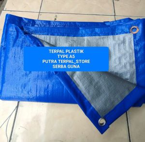 TERPAL PLASTIK A5 UK 3×3 METER KUALITAS SEDANG SERBAGUNA