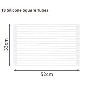 Insulation Rollable Drainage Stainless Steel Kitchen Shelf