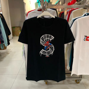 Marvel Spider-Man Movie Short Sleeve T-Shirt Cotton Spider-Man Loose Casual Half Sleeve Trendy Short Sleeve Casual Half Sleeve