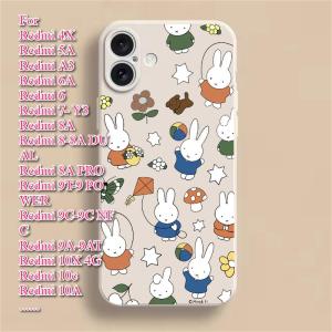🥰💕COD + FreeShipping🥰💕สต็อกสำหรับ Redmi Note8 PRO Note9 4G Note10 PRO 4G Note11S 4G 4X 5A 6A Y3กระต่าย Miffy เคสโทรศัพท์8A 9A 10A 10C 12C 4G 5G 9AT 13C น่ารัก9T ขอบนิ่ม