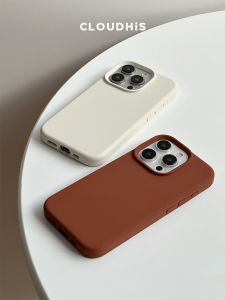 Cloudhis Autumn Winter New Style True Liquid Silicone Phone Case for  15 pro Max Full Cover Soft Protective Shell for Women