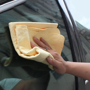 ผ้าทำความสะอาดรถเนื้อกวาง SEAMETAL ซึมซับผ้าขนหนูสำหรับล้างรถได้ดีเยี่ยมใช้ในการดูแลภายในรถยนต์ผ้าเช็ดตัวคอตตอนรายละเอียดแห้งเปียก