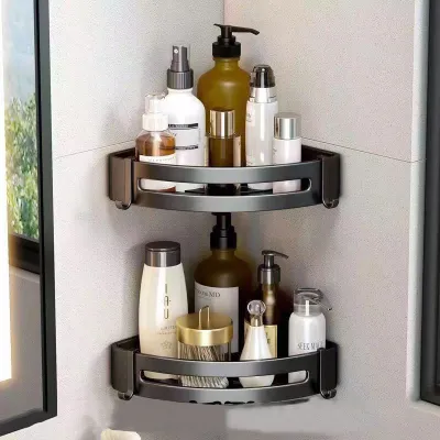 Hanging No-Drill Bathroom Triangle Shelf