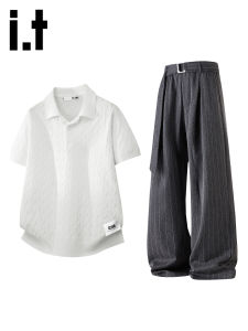 izzue | Bộ Quần Áo Dệt Kim Phong Cách Old Money Mới Mùa Hè Thiết Kế Rộng Rãi