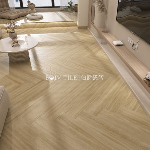 Cream Style Living Room Dining Room Wood Grain Brick French Bedroom Kitchen Balcony All-Ceramic Wood Floor Tile Abrasive Floor Tile