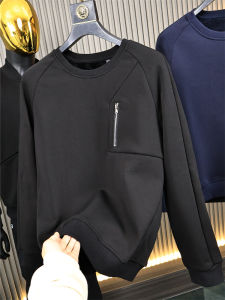 Áo Nỉ Nam Ấm Áp Thoải Mái Có Túi Quần Áo Thường Ngày Mùa Thu Đông Có Khóa Kéo Bên Trong Chất Liệu Cotton Pha Trộn Polyester