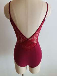 Ballet Dance Practice Suit High Waist One-Piece Short Sleeve Leotard Womens Gymnastics Uniform Body Shape Fitness Clothes