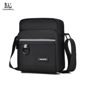 LouisWill Mens Shoulder Bag Fashion Messenger Bag Phone Bag Travel Bag Business Bag Large Capacity Cross Body Bag Lightweight Casual Bag Leisure Sport Street Bag Sling Bag for Men Crossbody Bag for Men Mens Shoulder Bag