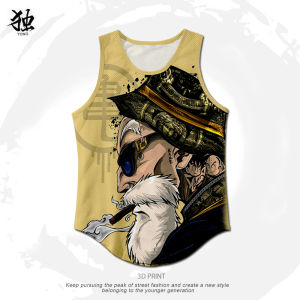 เสื้อยืดแขนกุดดราก้อนบอลโพลีเอสเตอร์สำหรับผู้ชายเสื้อกล้ามทรงหลวมแห้งเร็วสำหรับออกกำลังกายเสื้อตัวในใส่ไปชายหาดริมทะเลแบบบางสำหรับออกกำลังกาย