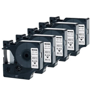 For Dymo D1 Label Tape 45013 Black on White 12mm For Dymo LabelManager 160 280 210D 360D Wireless PnP 220P 260P 450D Label Maker