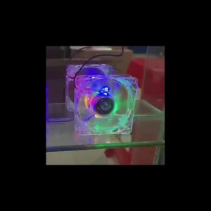 8CM 12CM Chassis Fan Transparent Luminous Seven Color Red Blue Green White Large 4Pin+Small 3Pin Computer Cooling Fan