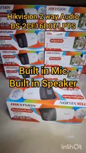 Hikvision 2 way Audio Speaker Mic Bullet 2mp Colorvu DS-2CE16D0T-LPTS