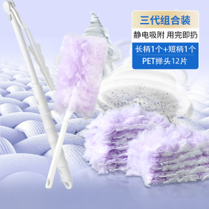 New Static Electricity Dust Removal Sweeping Ghost Dust Cleaning Gap Cleaner round Head Microfiber Duster for Home And Car Use