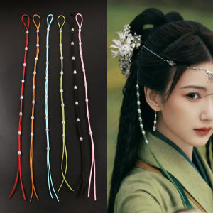 โบฮีเมียน ผูกผมขนหนูสไตล์ชาติพันธุ์ ผูกผมแบบสั้น ตกแต่งด้วยลูกปัดหลากสี คลิปผมสำหรับผู้หญิง วัสดุอื่นๆ