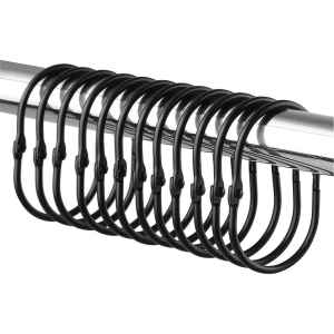 Open Rustproof Decorative Shower Curtain Rings