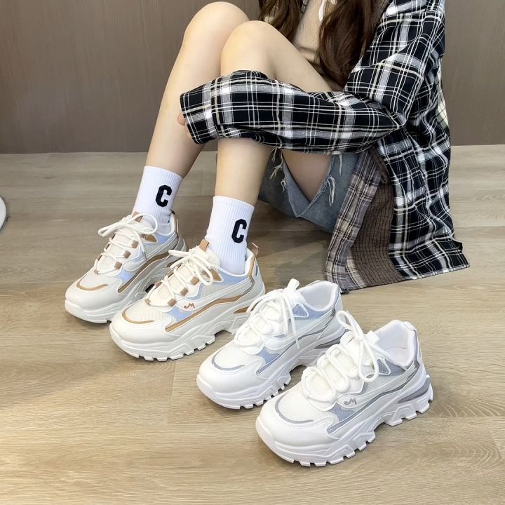 Korean Fashion gradient chunky shoes for women | Shopee Philippines-calidas.vn