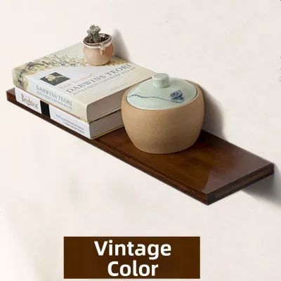 Scandinavian Wall Shelf Solid Wood Easy Installation