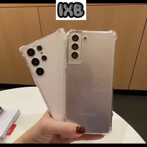IXB Sam S25 Ultra S25+ S24  S23 Fe Ultra transparent clear TPU anti shock bumper Side case