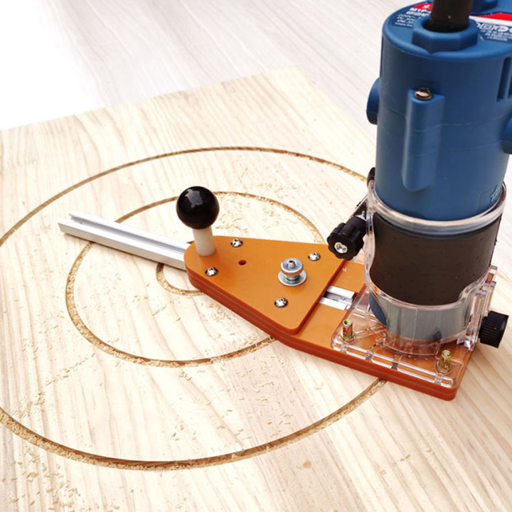 Milling Circle Trimming Machine Circle Cutting Jig Balance Board w/ Track for Electric Hand Trimmer Wood Router