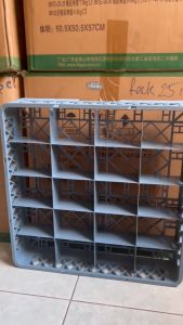 RACK ĐỰNG LY 20 NGĂN - RACK NỐI 20 NGĂN SỬ DỤNG ĐƯỢC CHO MÁY RỬA CHÉN CÔNG NGHIỆP