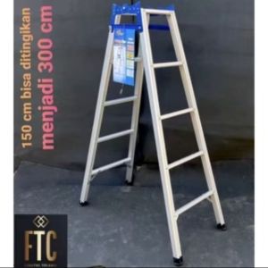 TANGGA LIPAT ALMUNIUM BISA DITINGGIKAN KUAT KOKOH TERMURAH