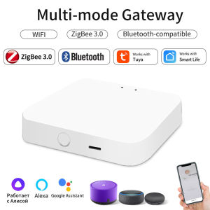 Tuya Multi Mode ZigBee Bluetooth Gateway Hub Wireless Smart Home App Remote Controller Bridge Voice Control Alexa Google Home
