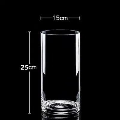 Transparent Round Acrylic Flower Vase